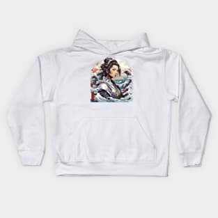 Samurai Girl Kids Hoodie